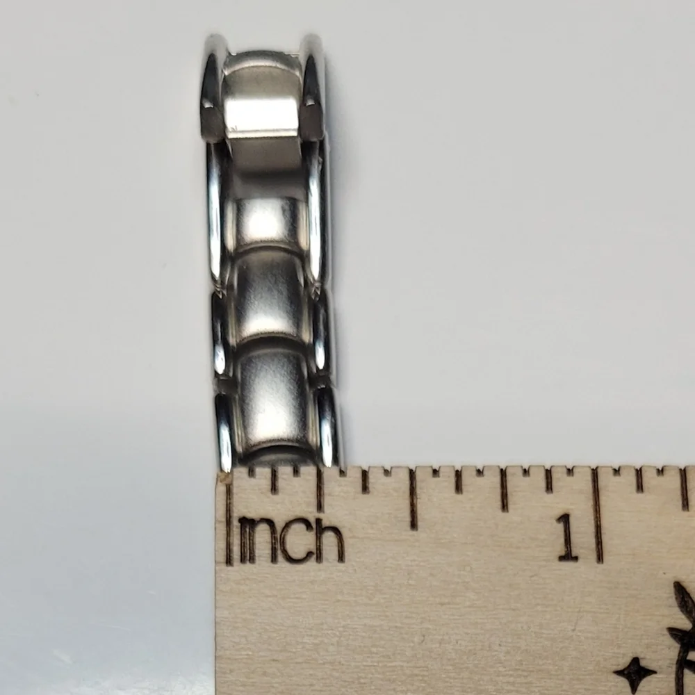 l.e.i Y2K Silver Tone Square Face Bracelet Watch
